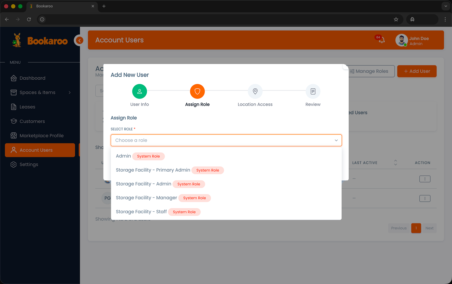 Assign role