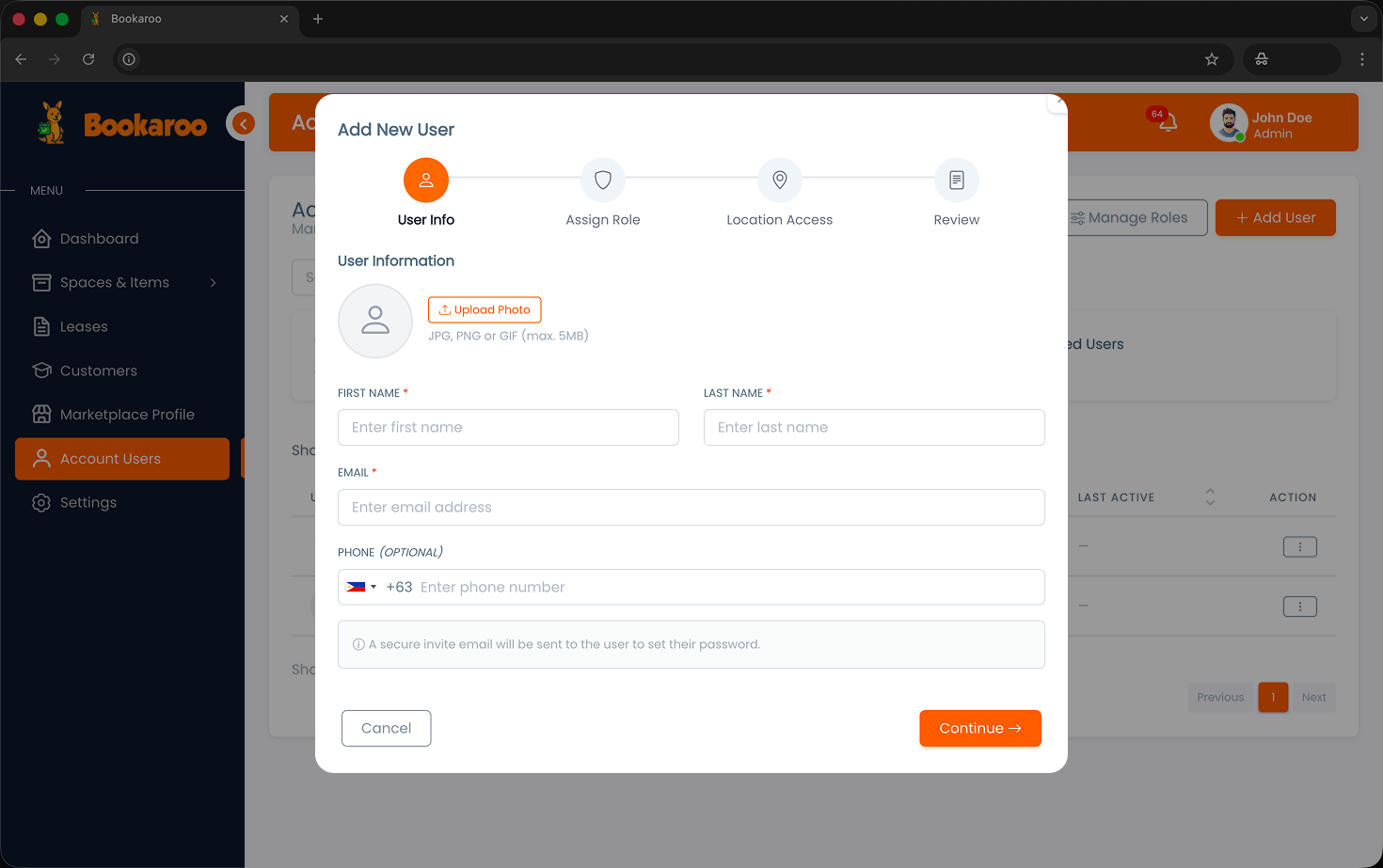 Add user